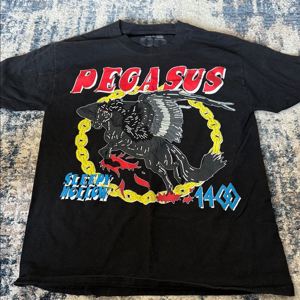 Black Pegasus Graphic T-Shirt